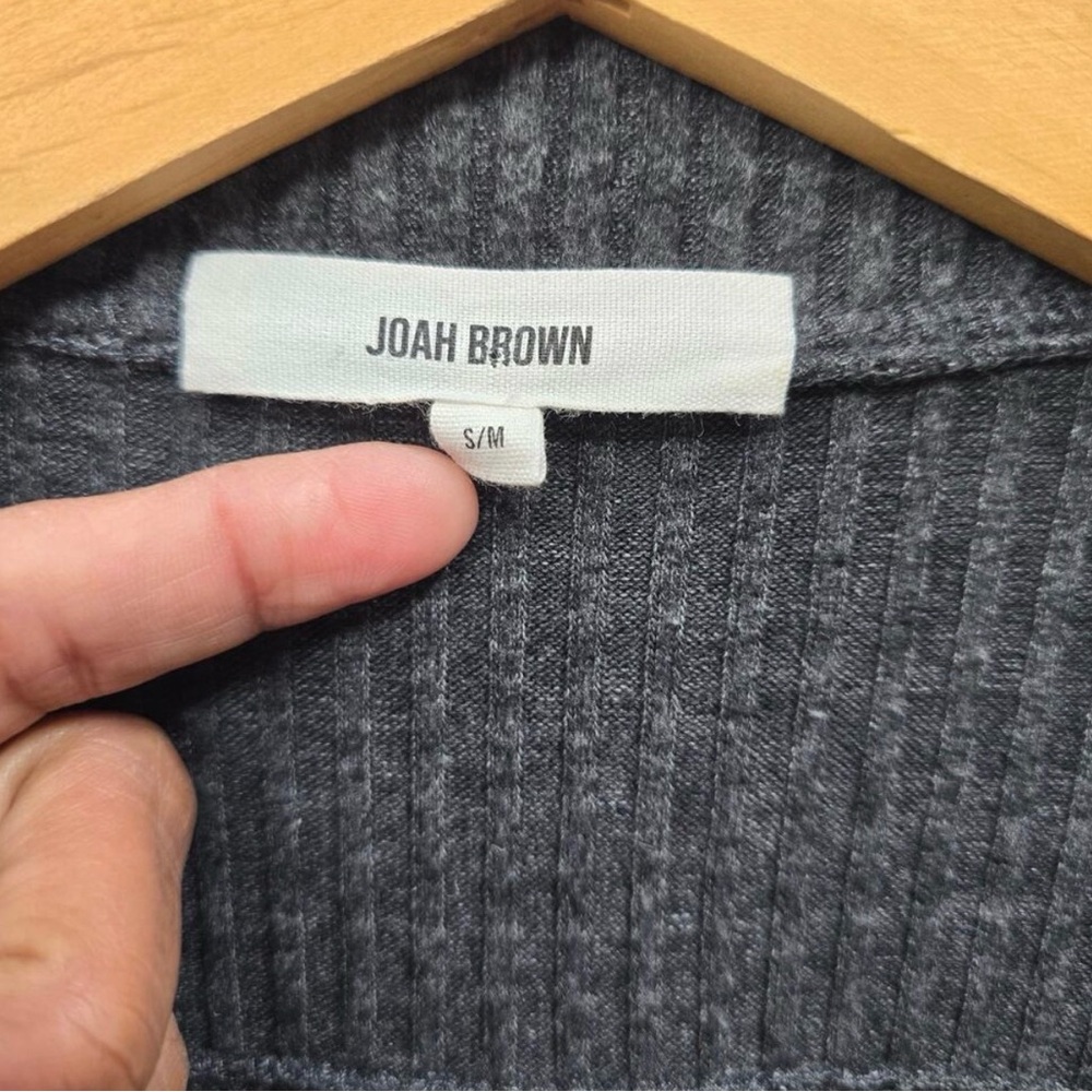 Joah Brown Deep V Plunge Pullover - Picture 9 of 9